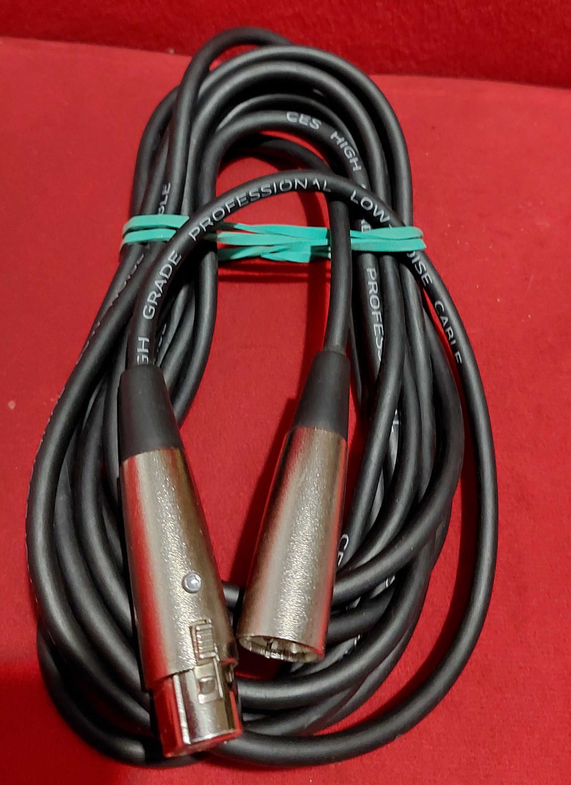 kabel przewód 3pin XLR 3pin XLR do mikrofonu miksera itp. 4,5m