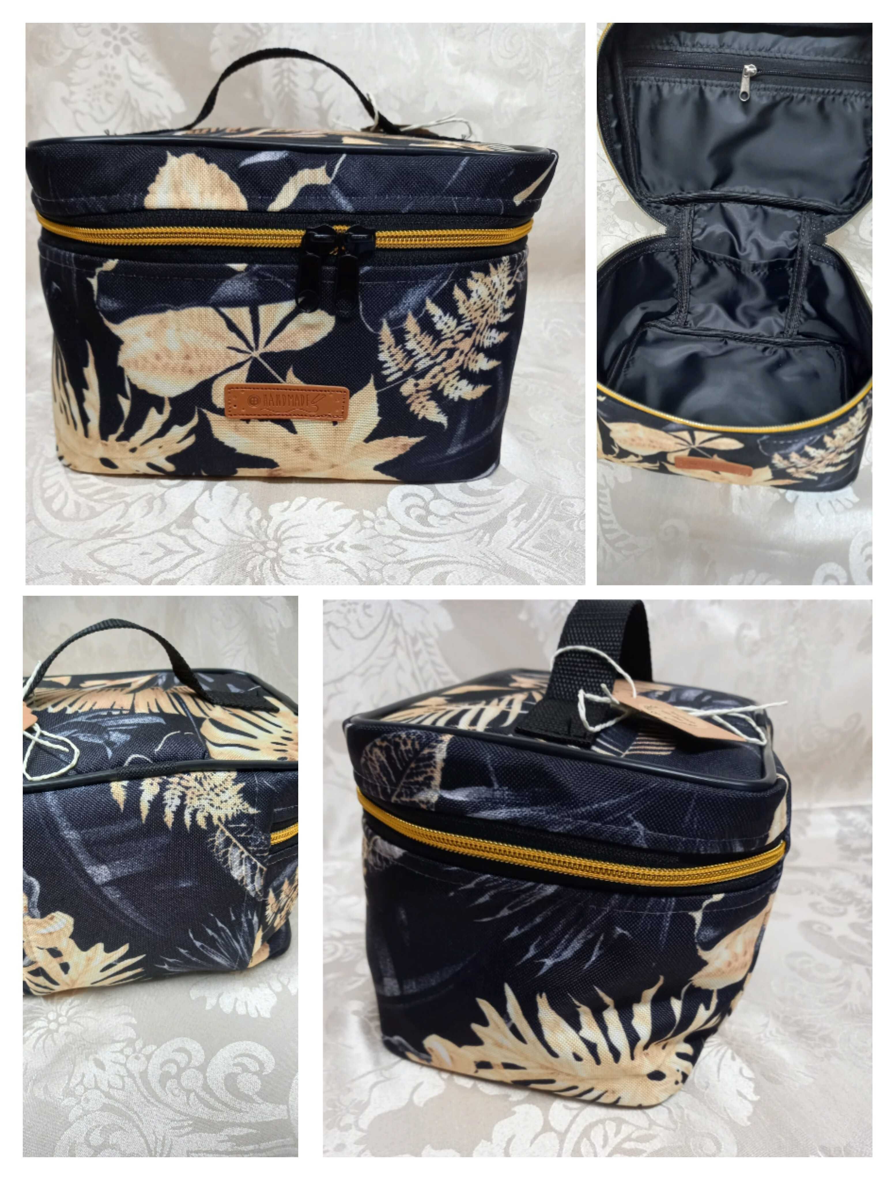 Kuferek kosmetyczka organizer handmade rękodzieło artystyczne