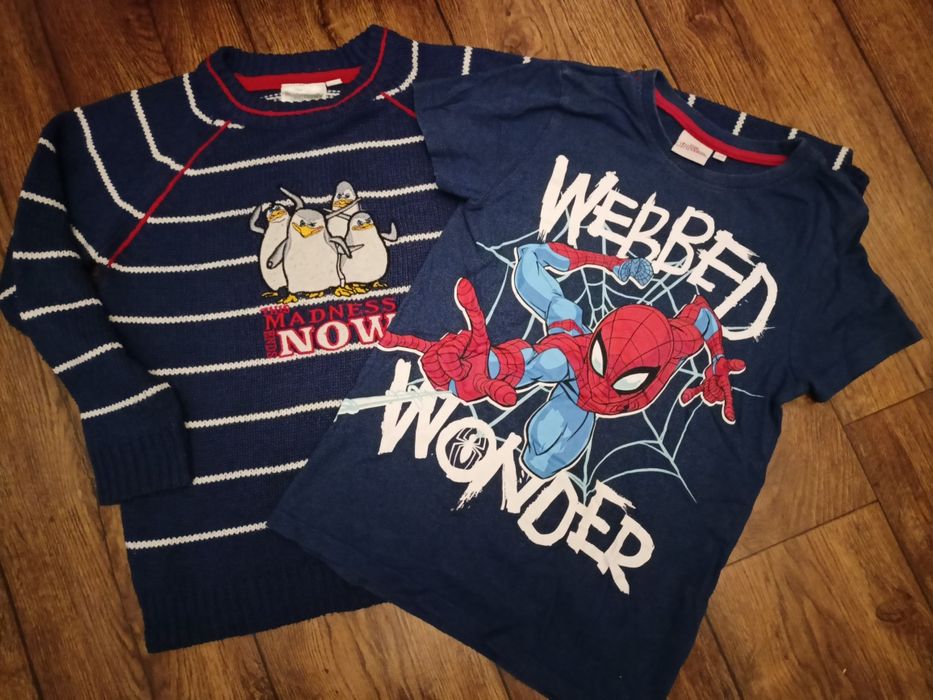 Sweterek Madagaskar Koszulka Spiderman