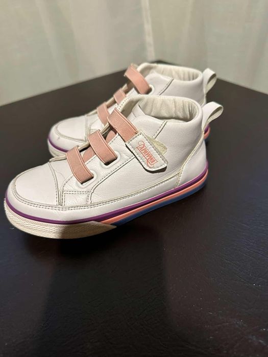 Дитячі шкіряні кеди на липучках (High Top)