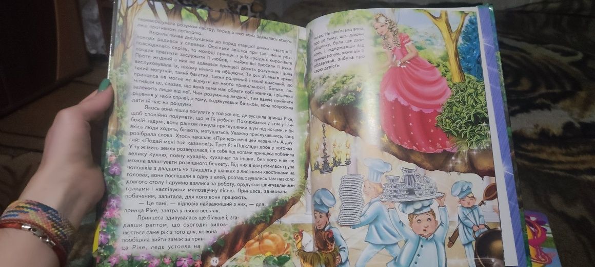 Книжки Кращі казки про принцес та Чарівні казки для любої манюні