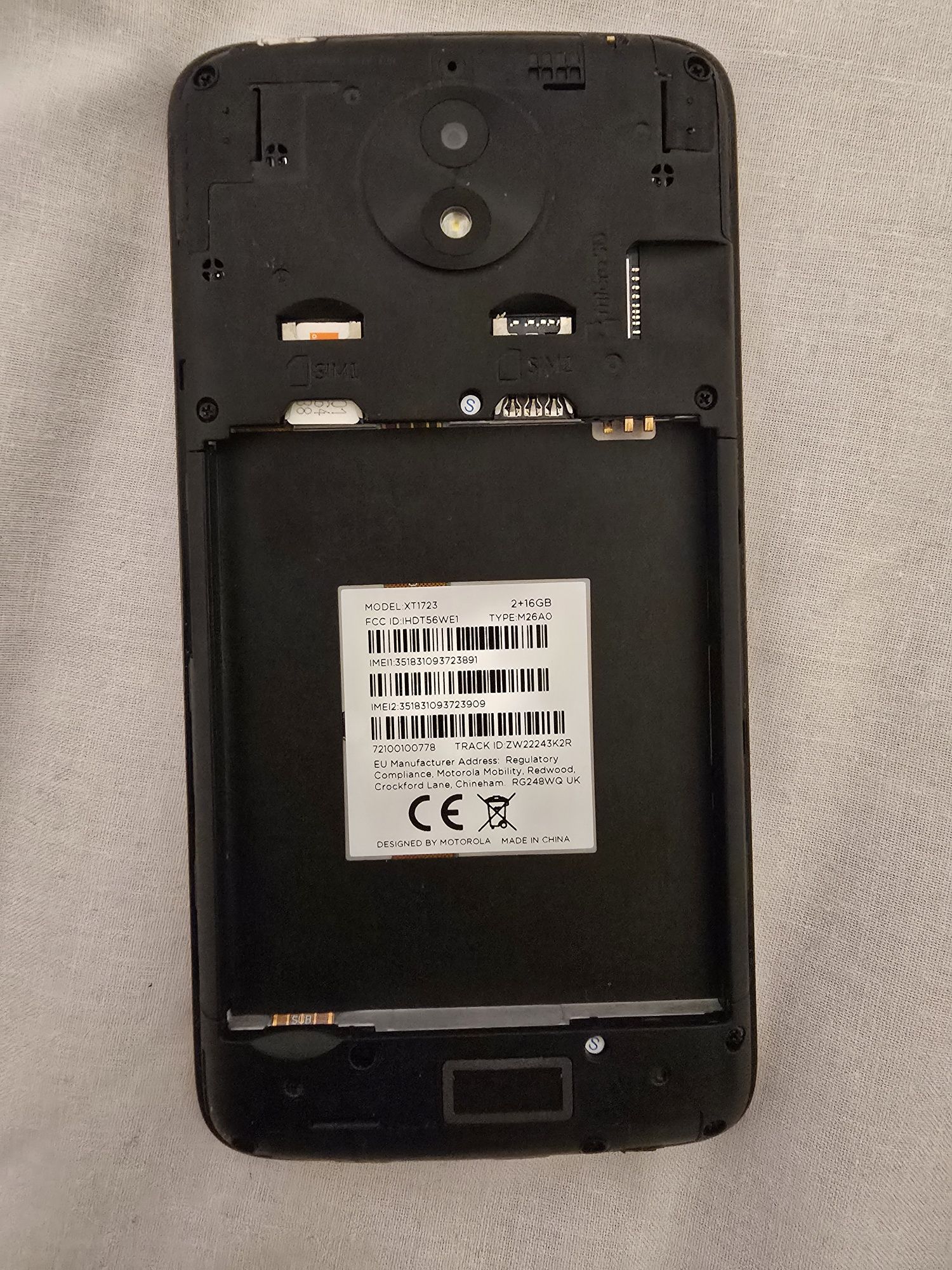 Motorola XT1723 dual sim złota Smartfon smarthphone telefon
