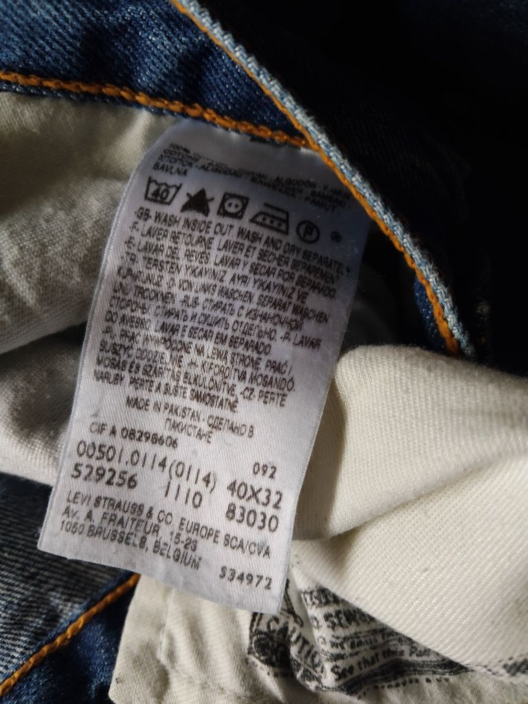 Мужские джинсы штаны Levis Левайс Levi's 501  W 40L 32

Замеры:

Полу