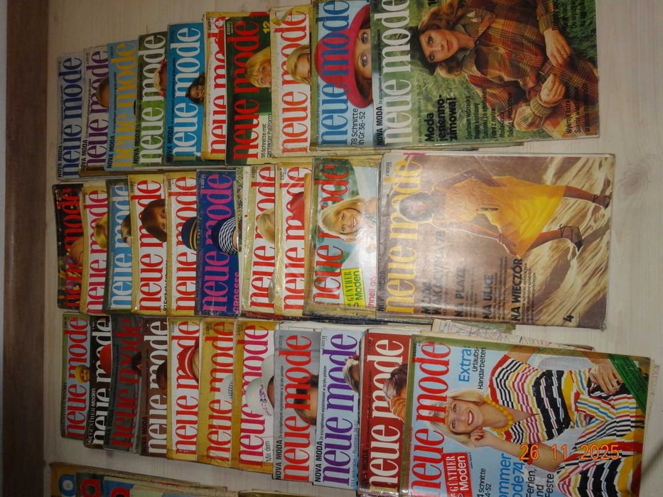 czasopisma z wykrojami Burda / Neue Mode - lata 70te