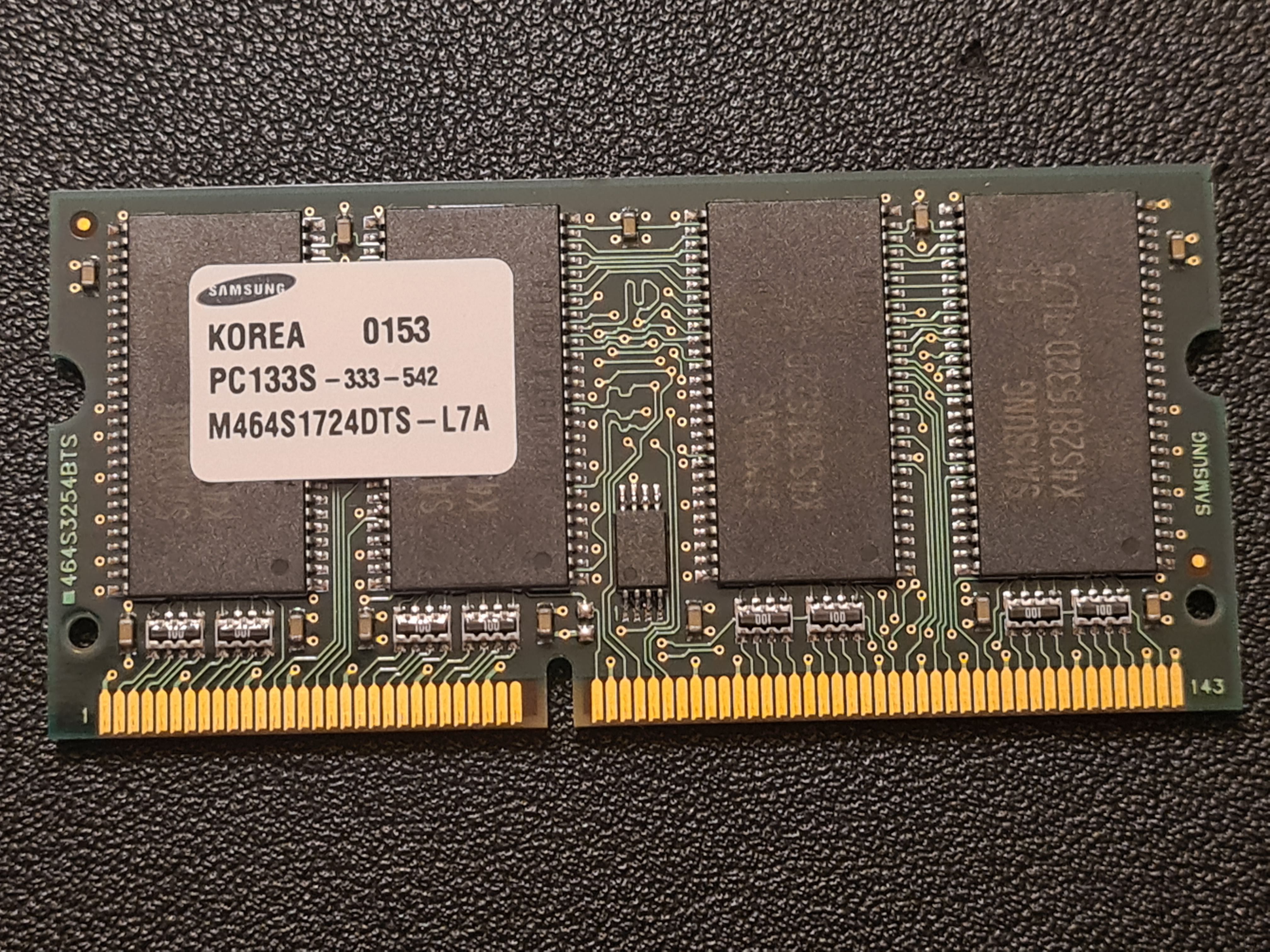 SODIMM PC133 128MB 168 pinos