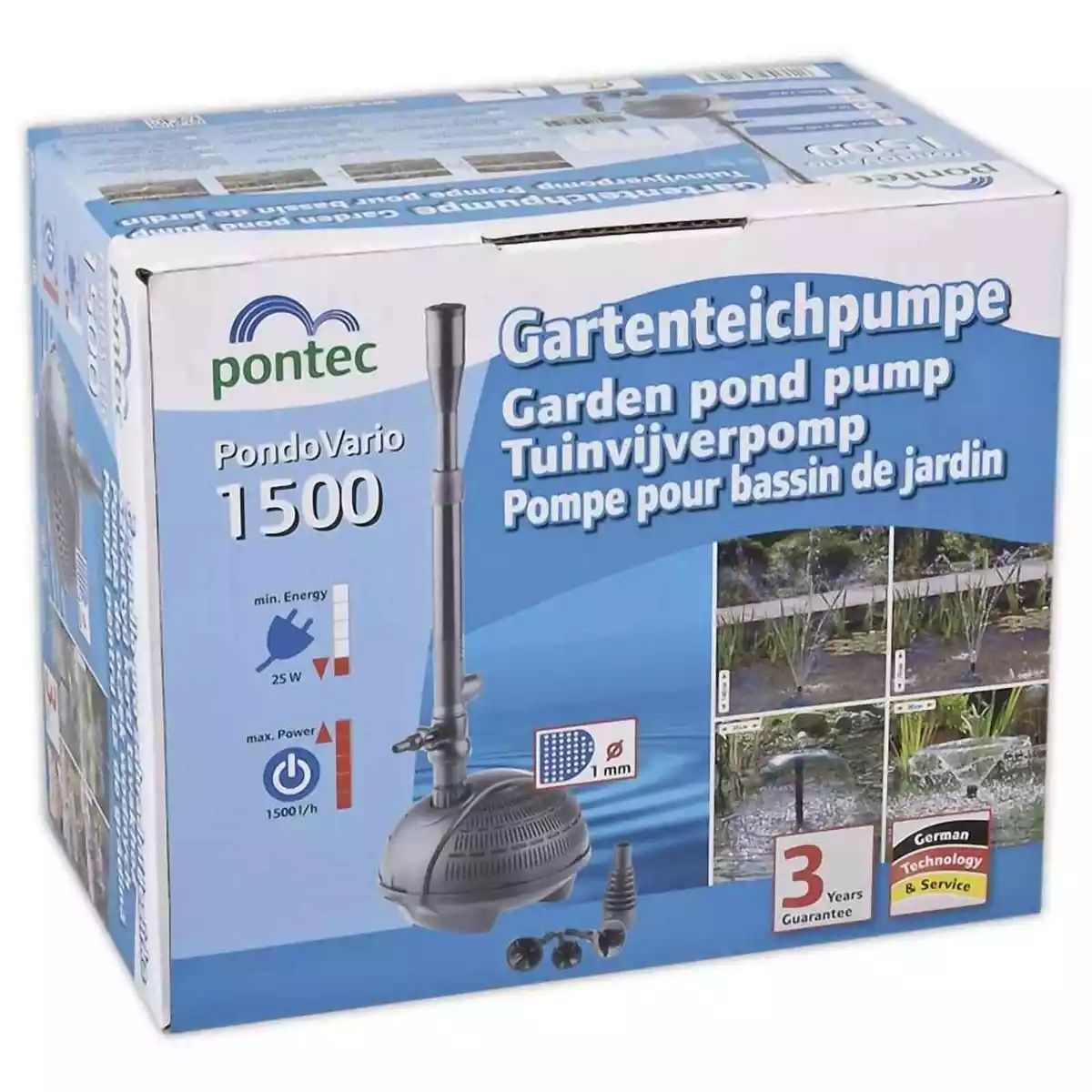 Pompa do oczka wodnego/stawu Pontec 1500 akwarystyczna