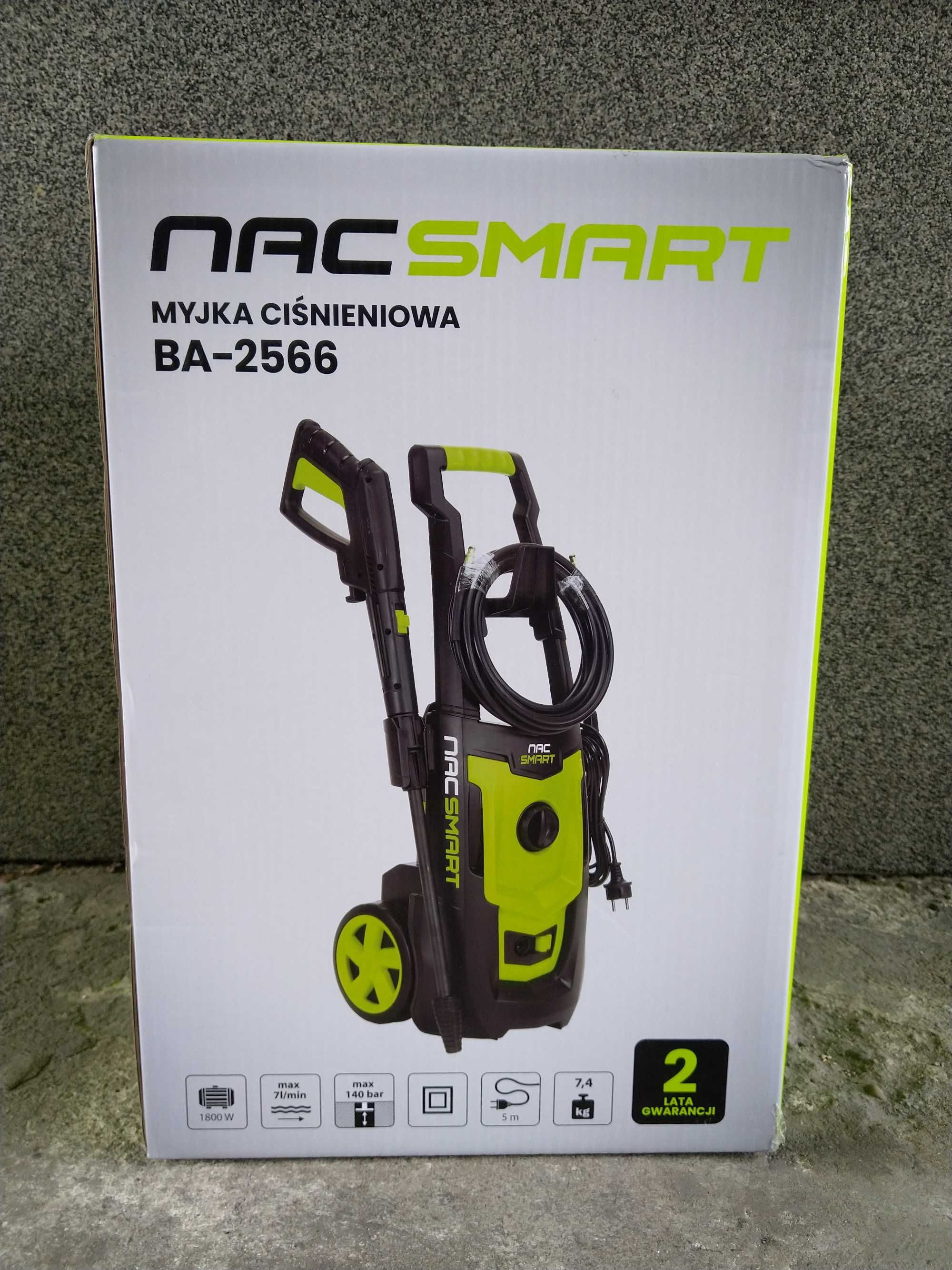 NOWA Myjka Ciśnieniowa 1800W 7L/min 140bar NAC SMART