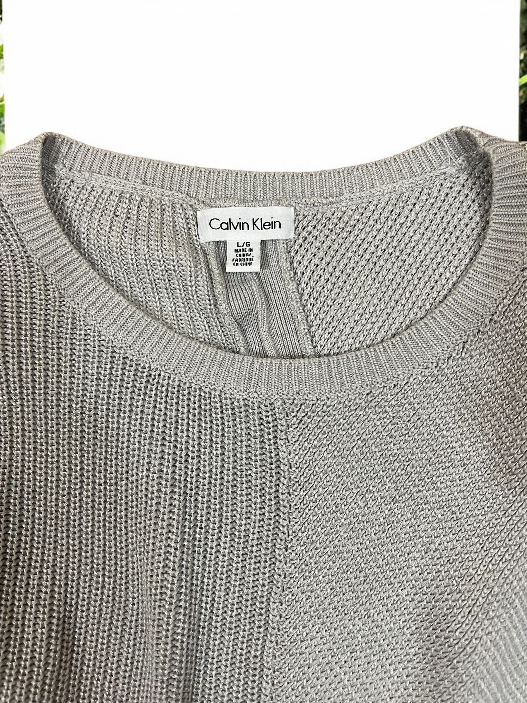Calvin Klein roz. L damski szary sweter