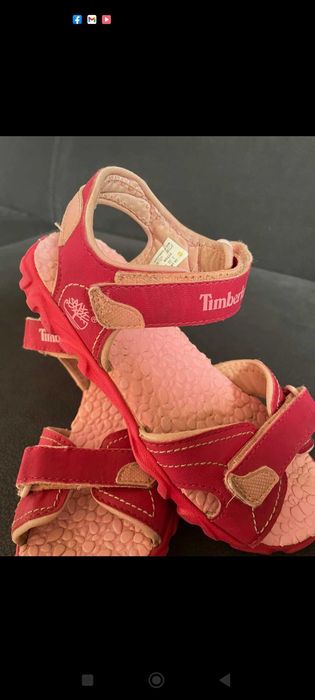 Piękne sandałki Timberland dla dziewczynki r.35, 21.5 cm
