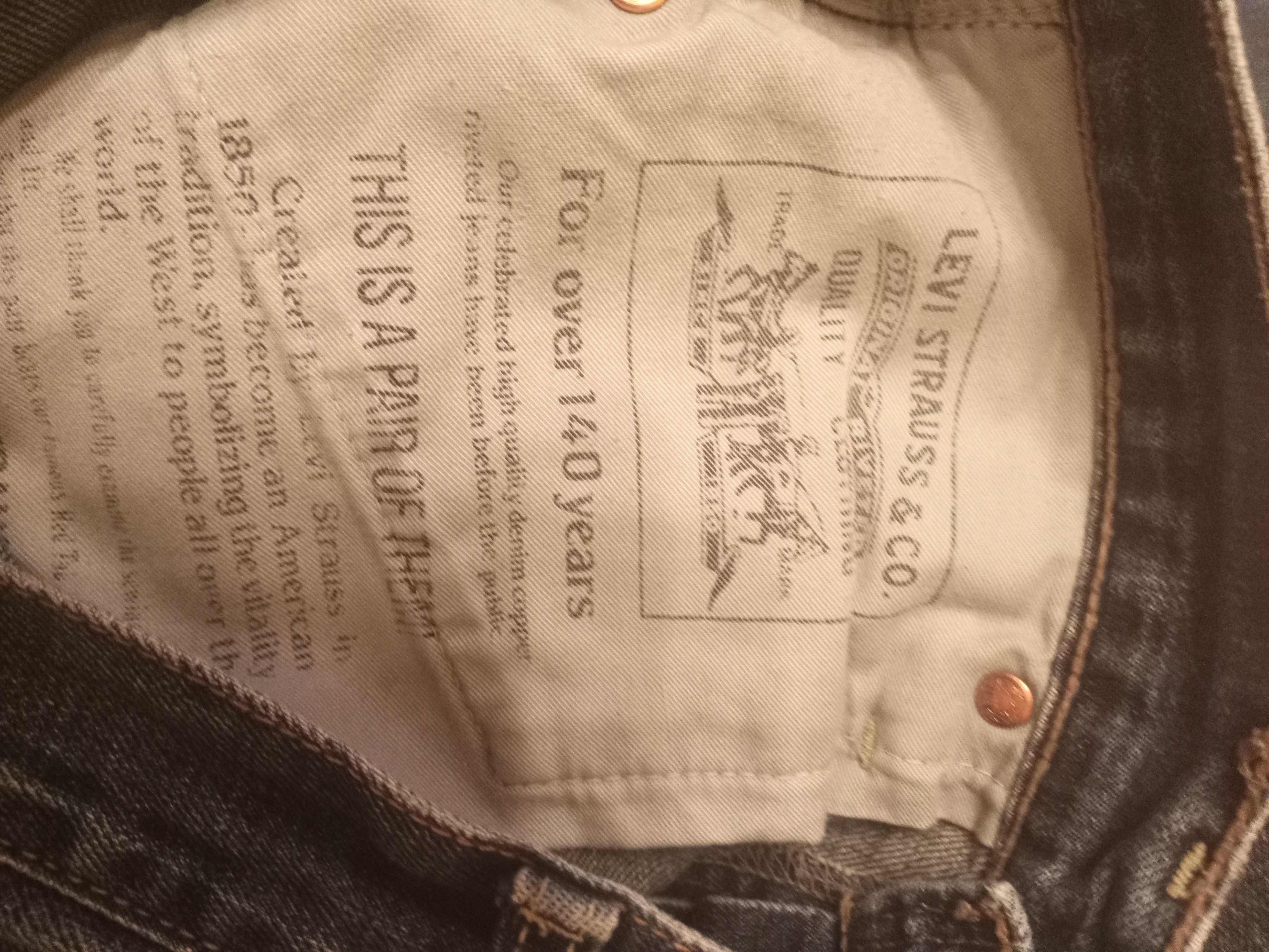 Levi's chłopięce/męskie szorty spodenki jeansowe