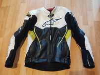 Kombinezon dwuczęściowy Alpinestars rozmiar 52 (M/L) biały fluo