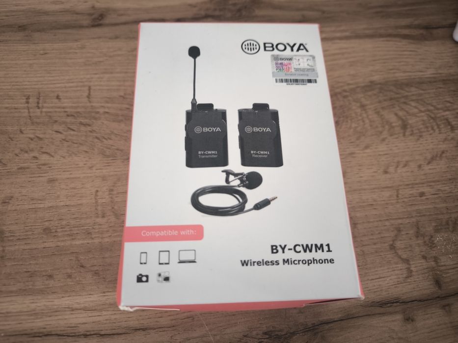 Dwa zestawy mikrofonów BOYA