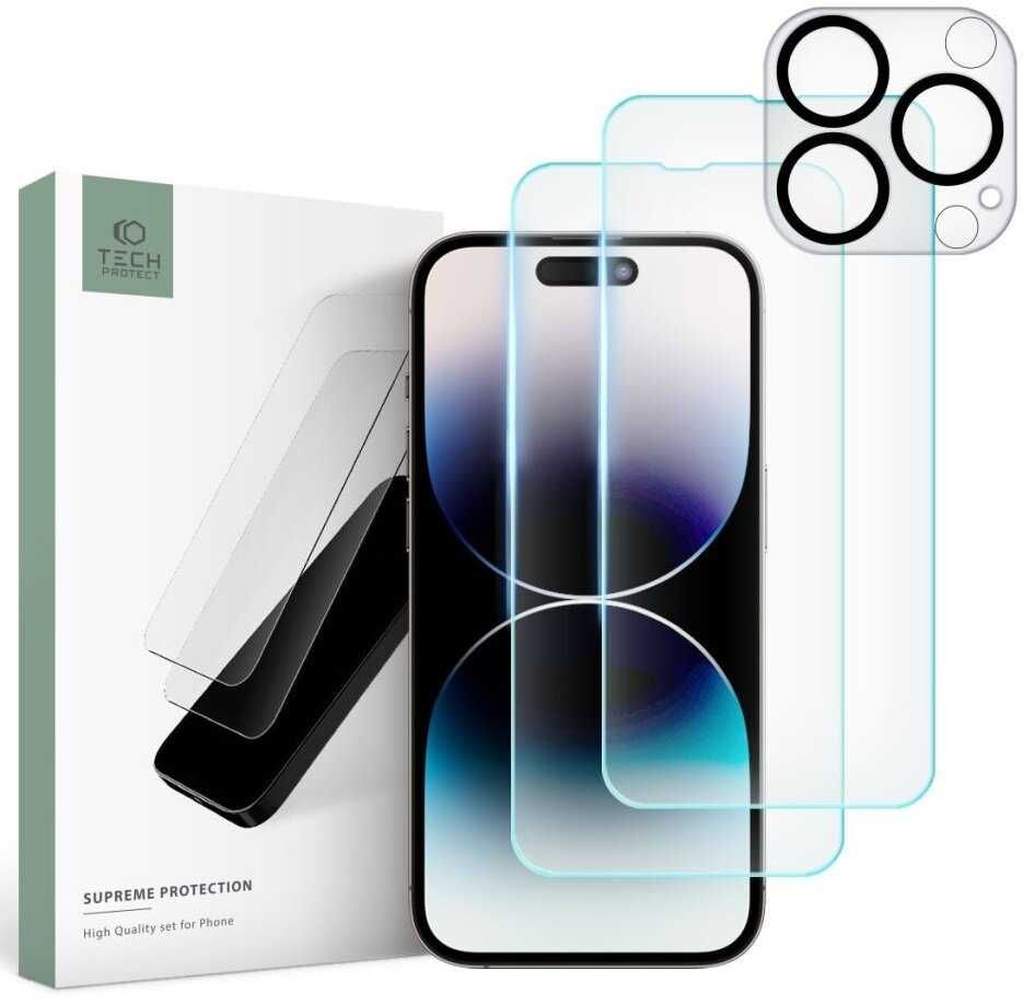 Szkło hartowane TECH-PROTECT Supreme Set do Apple iPhone 14 Pro Max