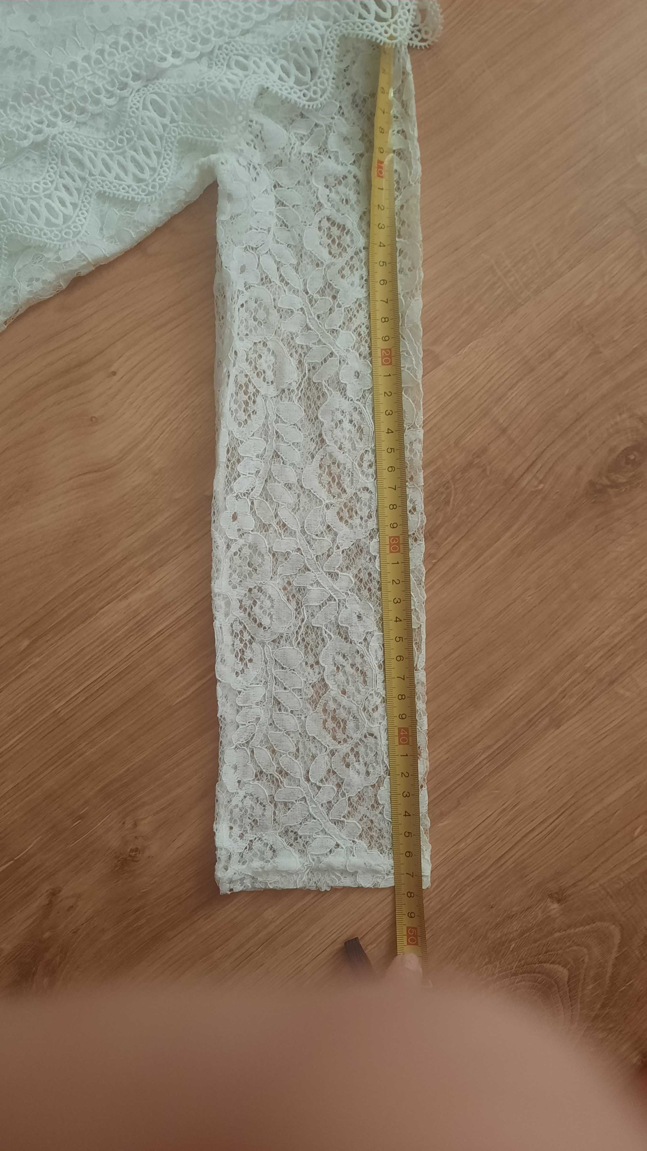 Блузка ажурна біла