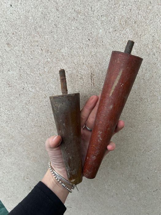 Drewniane nogi do mebli PRL