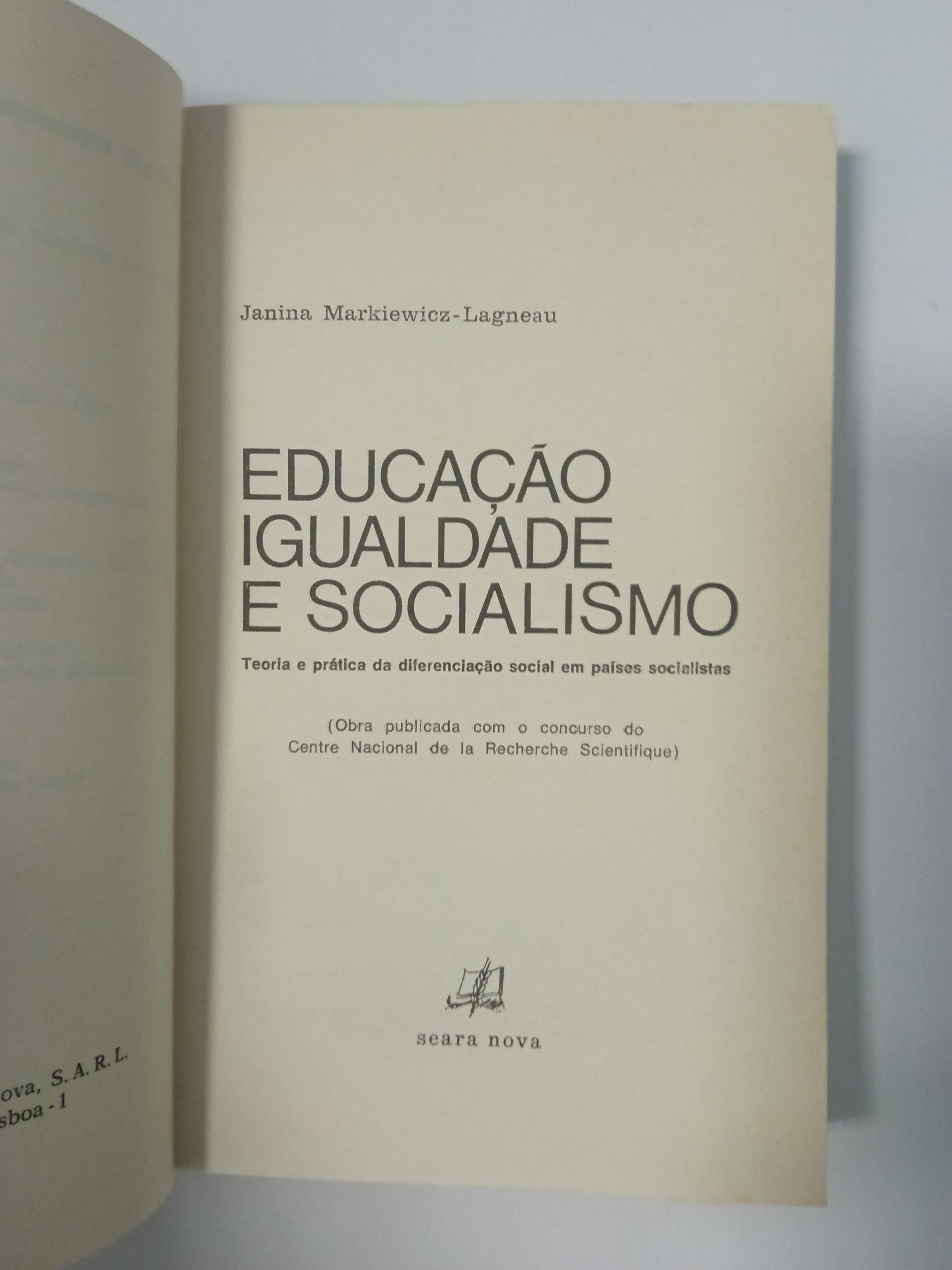 Educação, Igualdade e Socialismo, de Janina Markiewicz-Lagneau