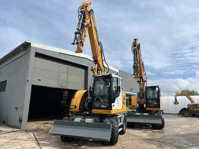 escavadora liebherr rodas