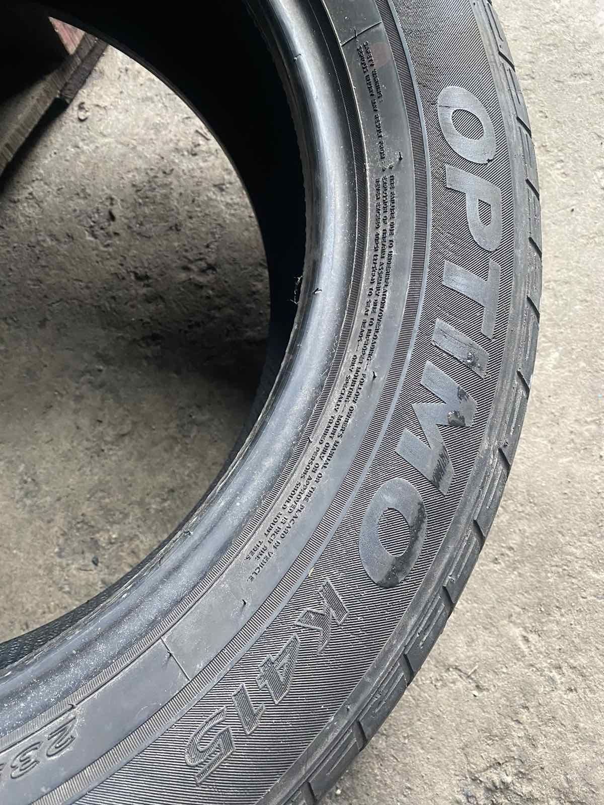 235.55.18 Hankook 2шт лето БУ склад шины резина из Европы 55 R18