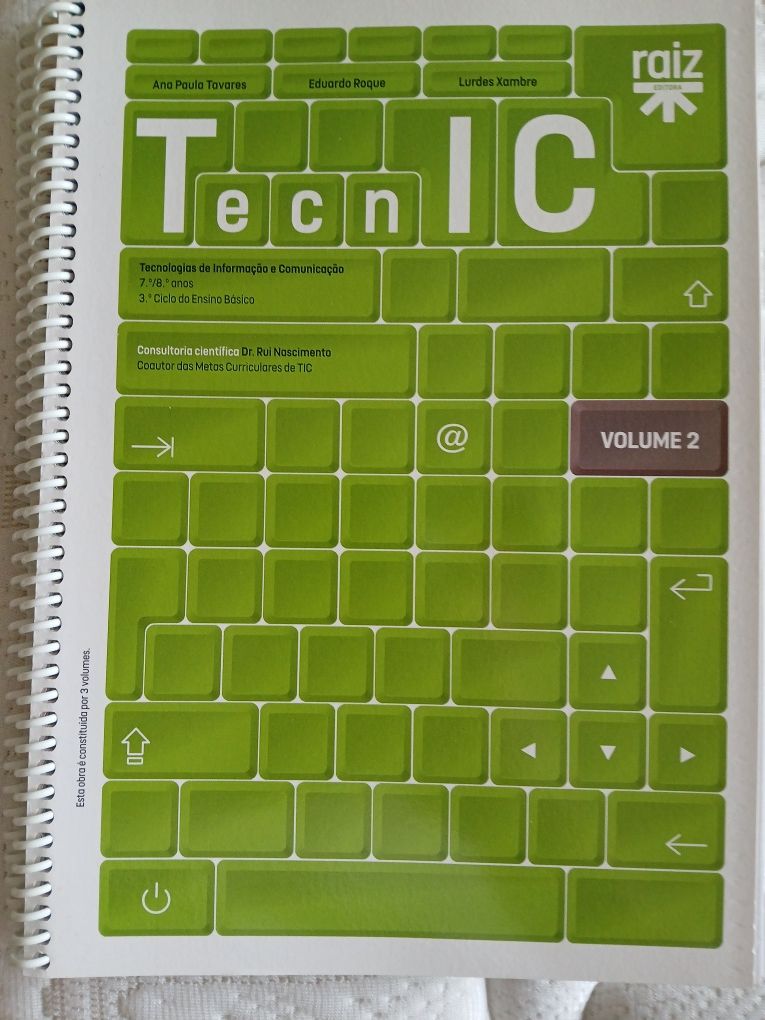 Manuais TIC - TecnIC 7 e 8º Anos - 3 Volumes