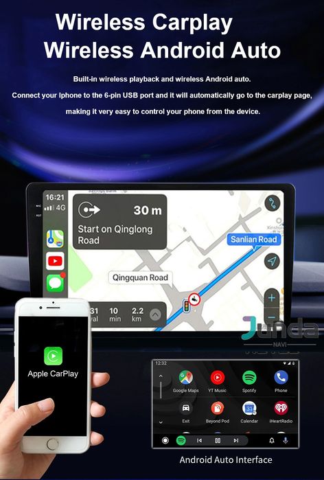 Rádio Android 14 Citroen Berlingo Peugeot Opel 4/32GB Carplay GPS wifi