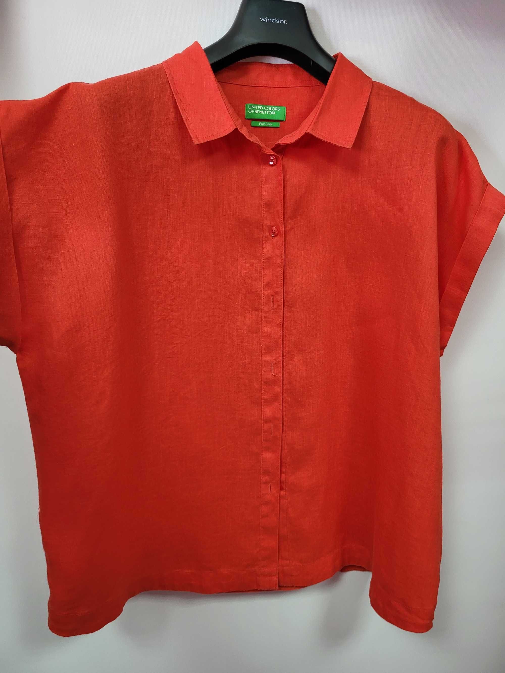 Сорочка льон Benetton, розмір XL-XXL