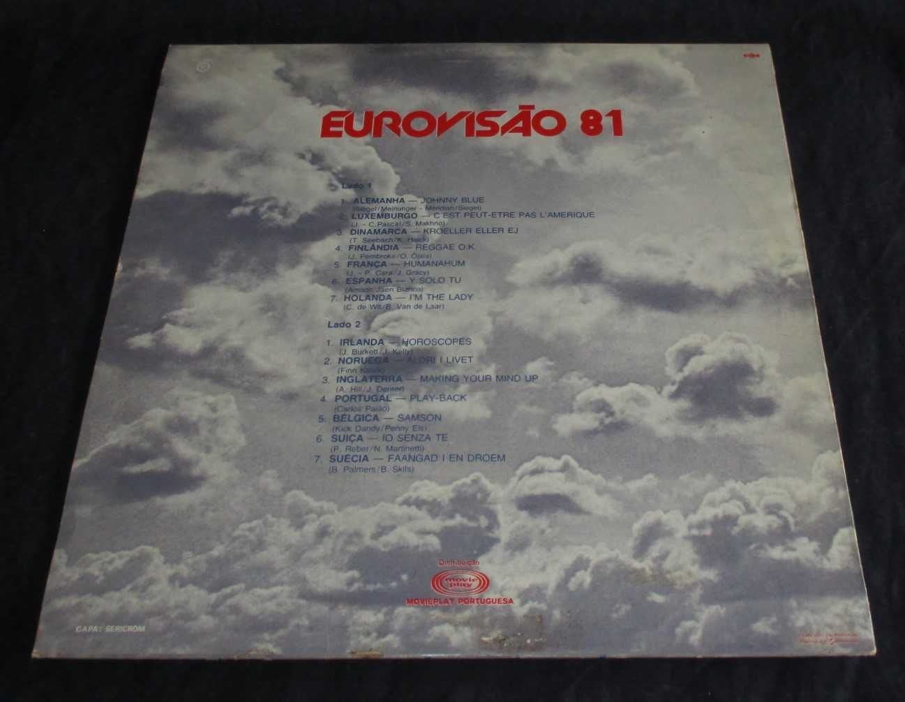 Disco LP Vinil Festival Eurovisão 81