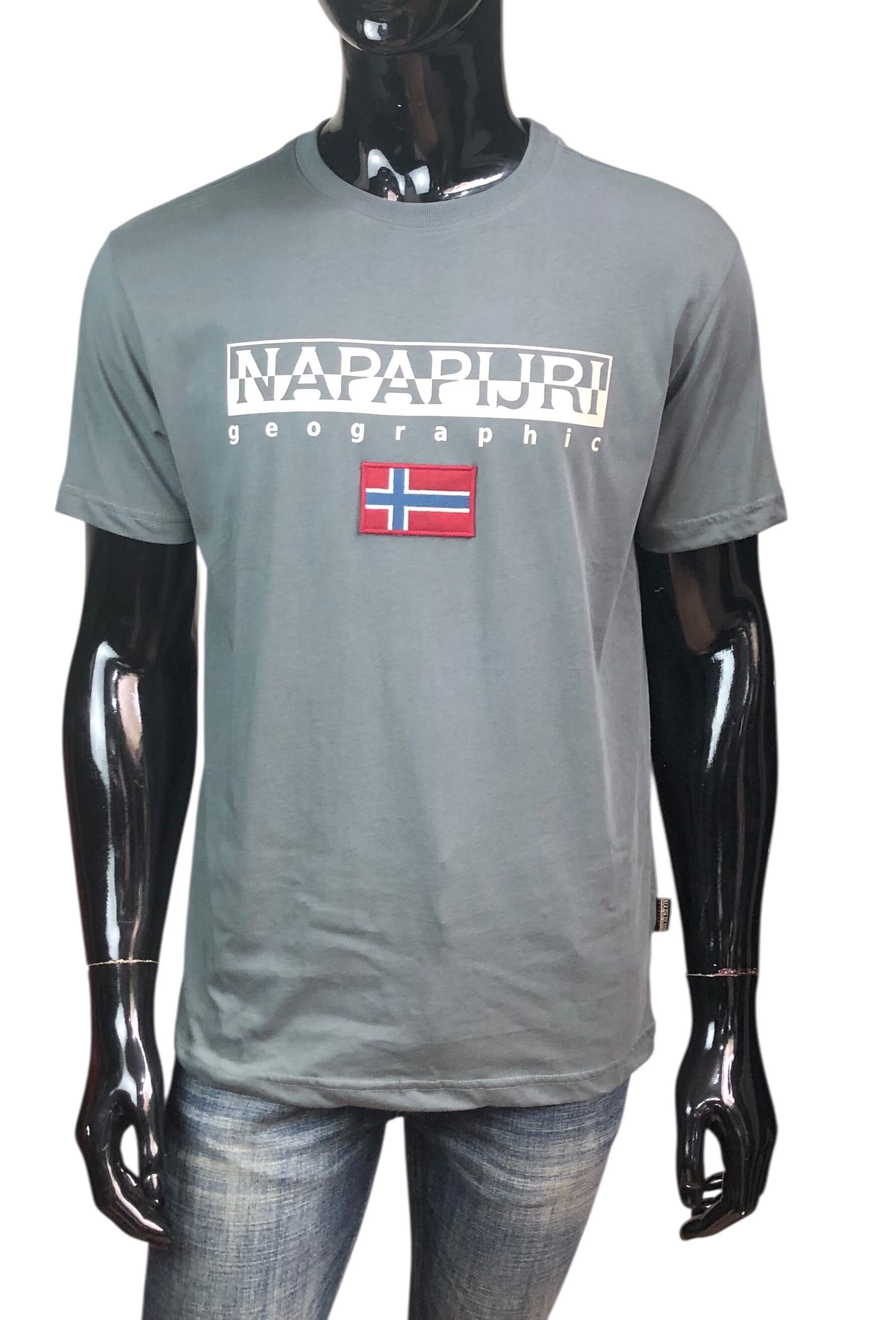 Футболка Чоловіча NAPAPIJRI (NAPAPIJRI) Сірий.