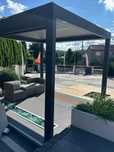 Pergola aluminiowa 300x340cm dach i roleta sterowane pilotem