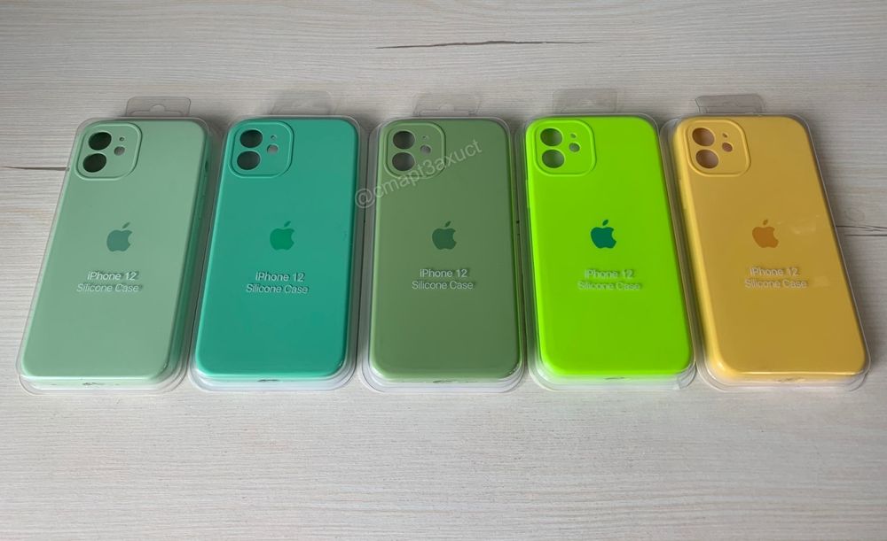 чехол Silicone case full iphone 12 силиконовый Apple 12