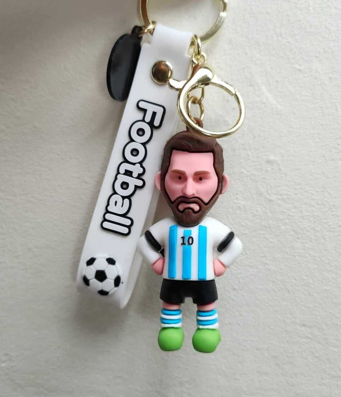 Messi 3D Piłkarz Football Brelok do kluczy Figurka Leo Messi 10 Piłka