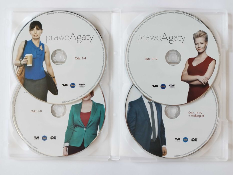 Prawo Agaty - Seria Pierwsza - 4 x dvd - super stan