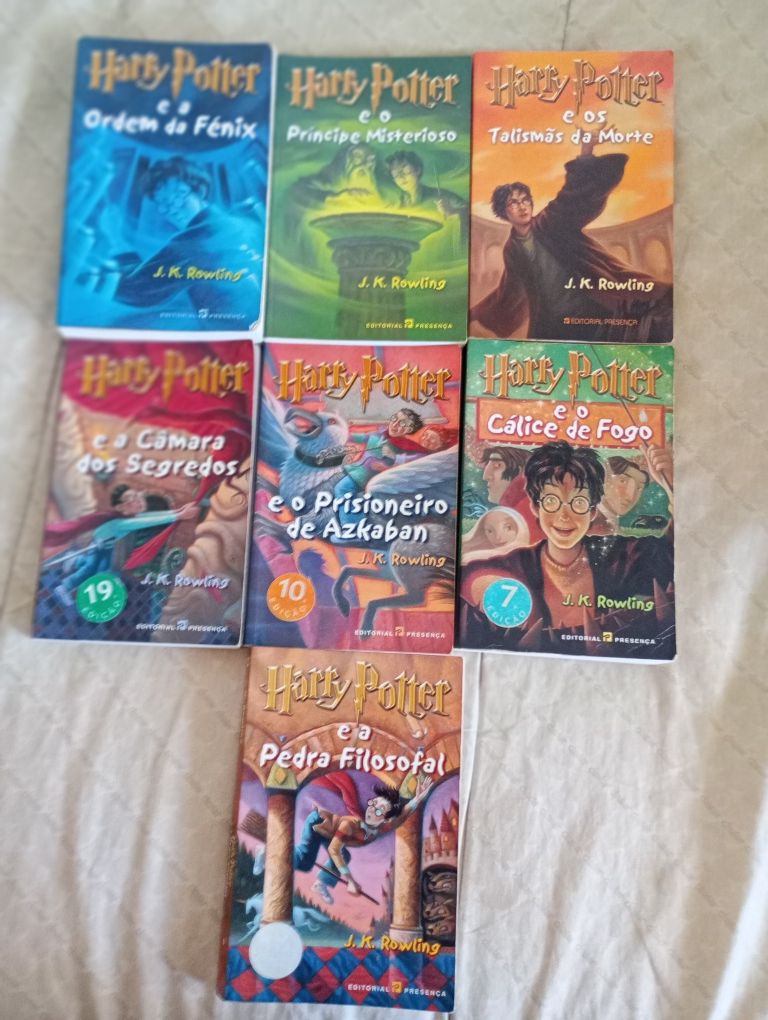 Coleção completa de livros Harry Potter