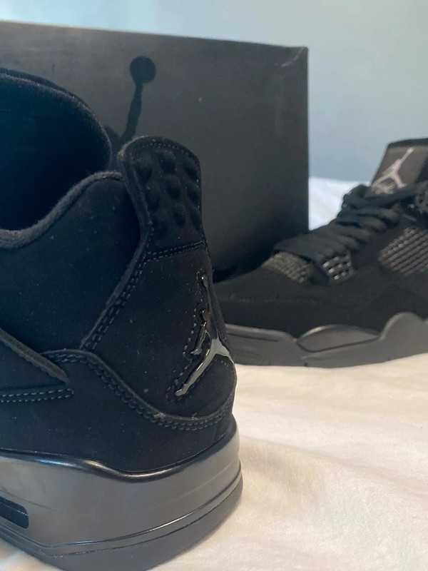 New Nike Air Jordan 4 Retro Black Eu 43