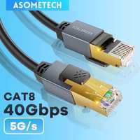 Cabo RJ45 Cat8, 0,5m; novo e selado