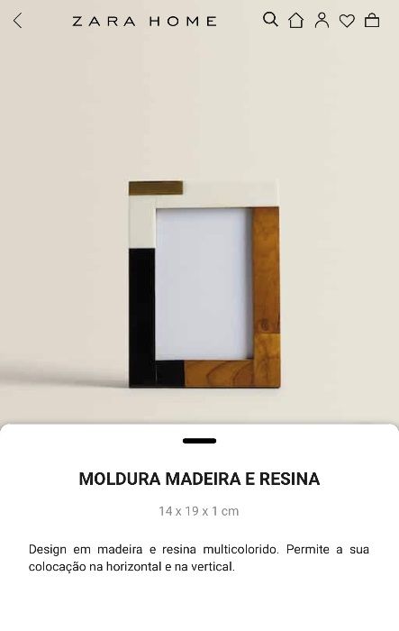 Molduras Zara Home NOVO