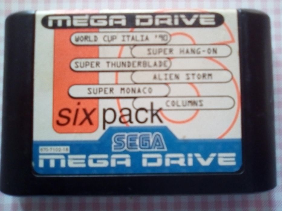 Six pack Cartucho Mega Drive 16-bit