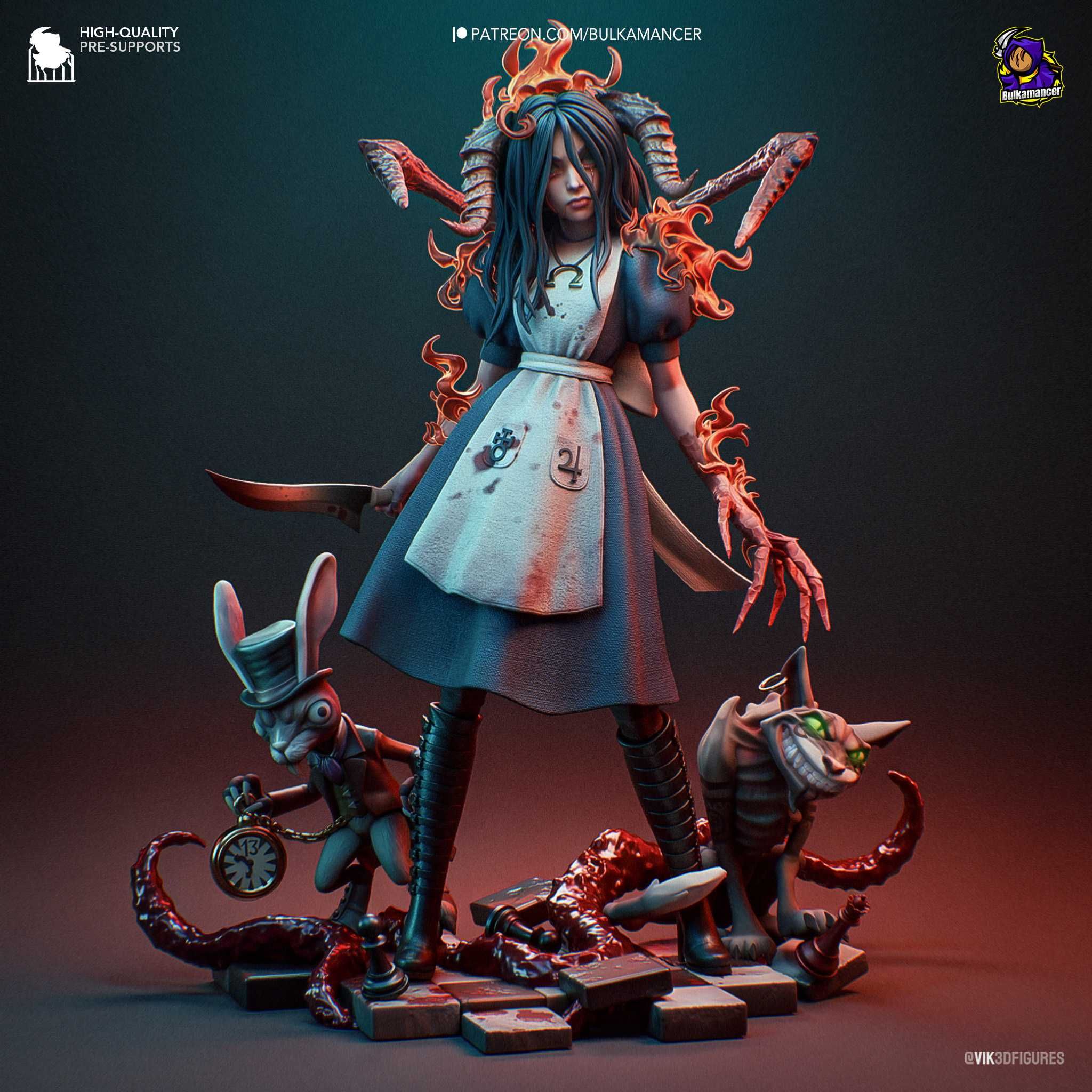 Figurka American McGee's Alice, Alicja W Krainie Czarów, Żywica