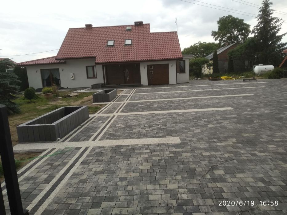 Kompleksowe układanie kostki brukowej, usługi brukarskie, brukarstwo