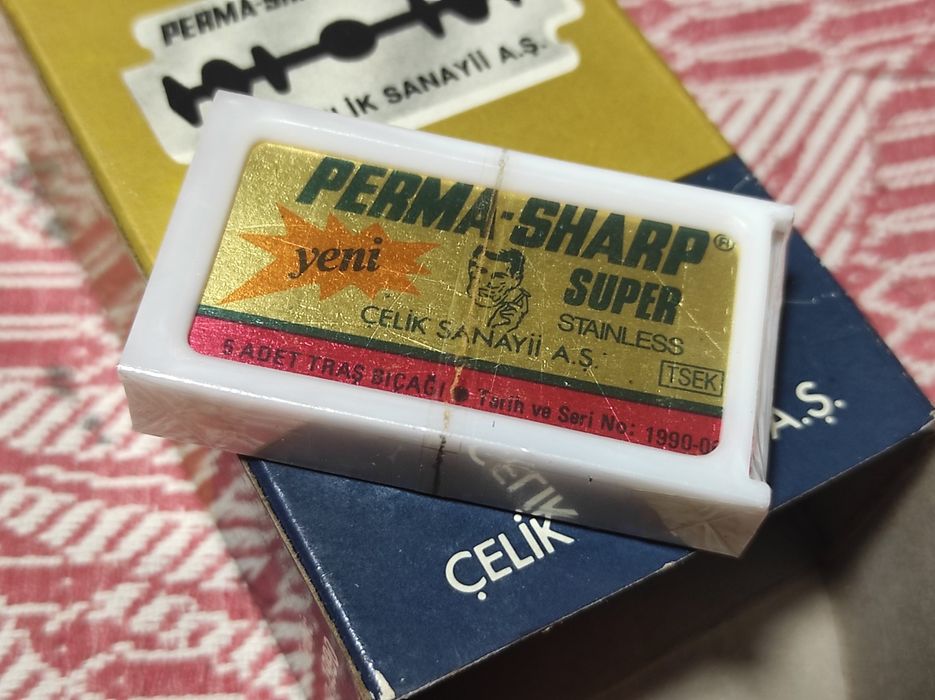 Леза для гоління PERMA-SHARP, 1990 рік, Турція