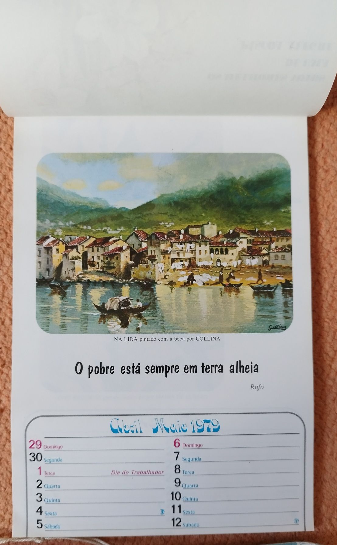 Calendários de parede antigos (2 portugueses e 1 alemão)