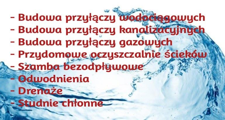 Hydraulik  , usługi sanitarne ,  przyłącza wod-kan-gaz