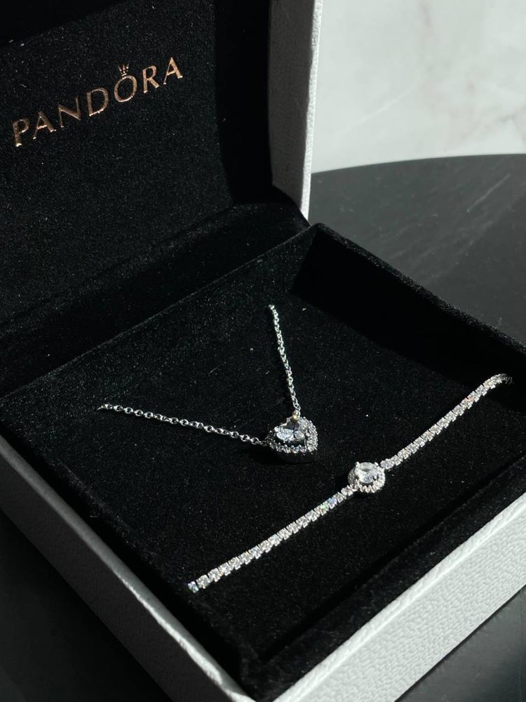 Pandora комплект підвіска+ браслет
