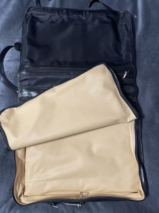 Шкіряний портплед, валіза для костюмів/ суконь