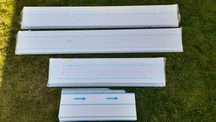 Parapety zewnętrzne aluminium ciemny brąz nowe szerokość 27,5 cm