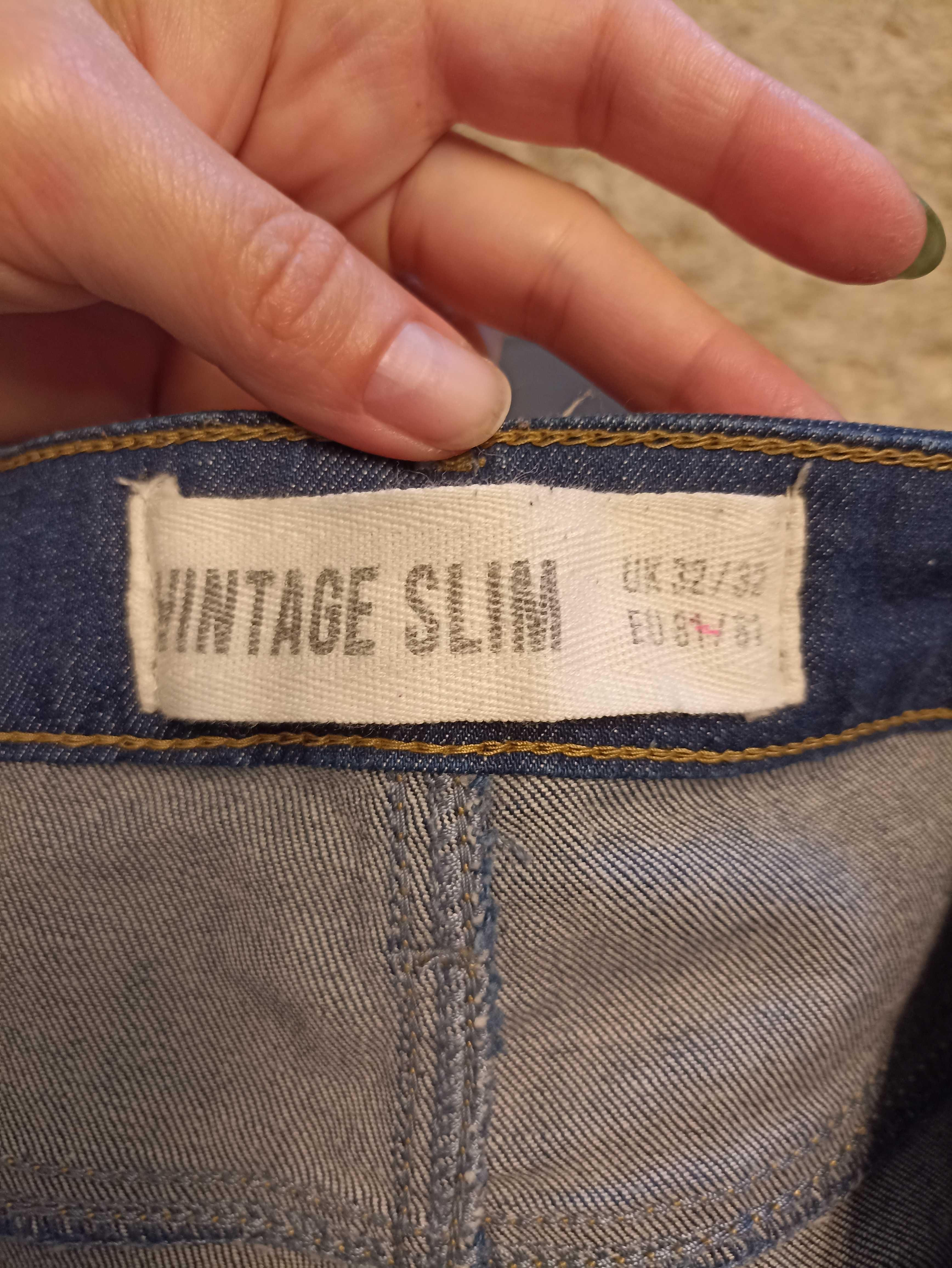 Джинсовые шорты Vintage slime, New look джинсові шорти.