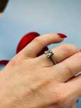 Piękny pierścionek  z diametami LAB / PALLAD! 1,43CT