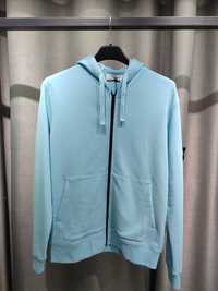 Худі STONE ISLAND 64220 Zip Hooded Sweatshirt Blue