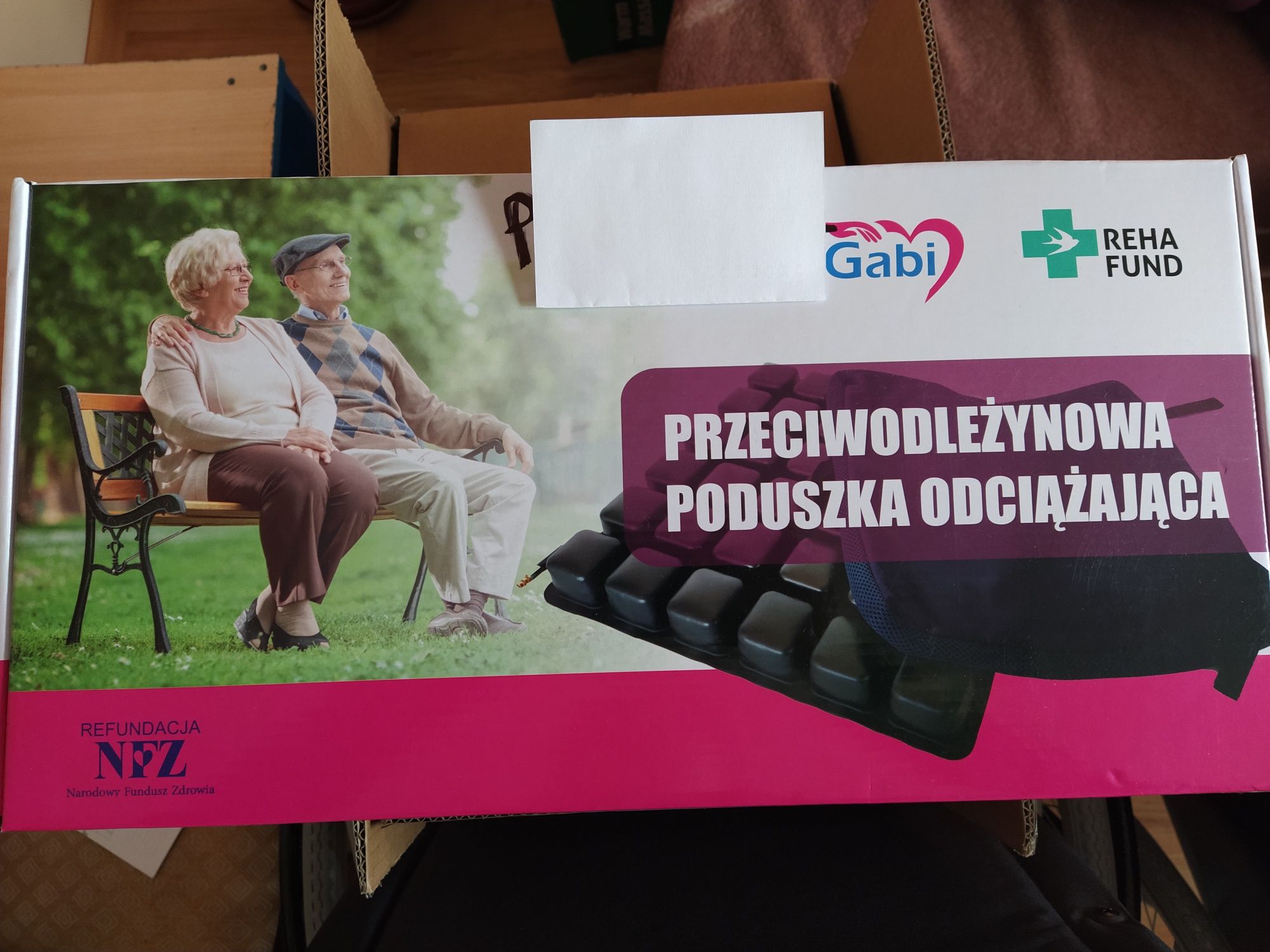 Nowa Poduszka pneumatyczna odciążająca przeciwodleżynowa do siedzenia