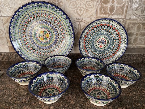 Ляган, узбекская посуда, тарелка для плова