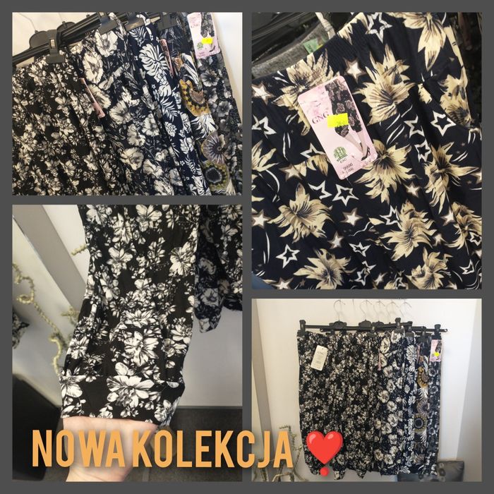 Alladynki krótkie letnie spodnie na gumce duże rozmiary L-6XL nowe